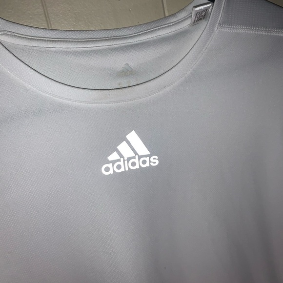 Men’s Adidas White running shirt - Picture 2 of 4